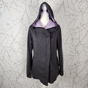 Lululemon Gray French Terry Hooded Awareness Wrap